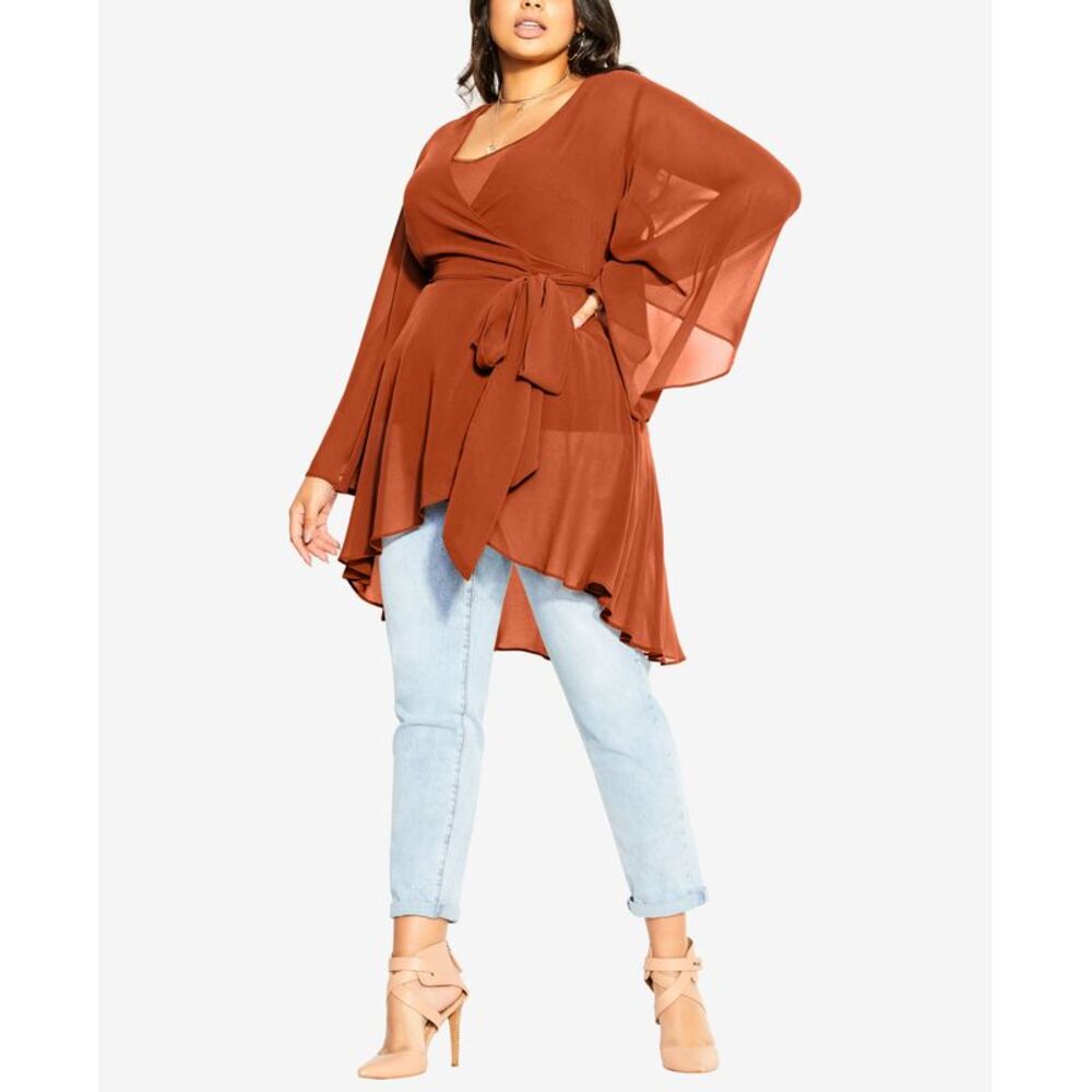 City Chic Plus Size Trendy Fleetwood Tunic Top